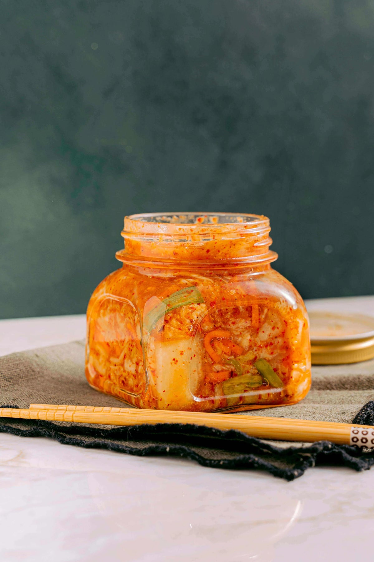 Jar of homemade kimchi, promoting gut health in line with the article 'Why Gut Health Matters and How to Support It'.