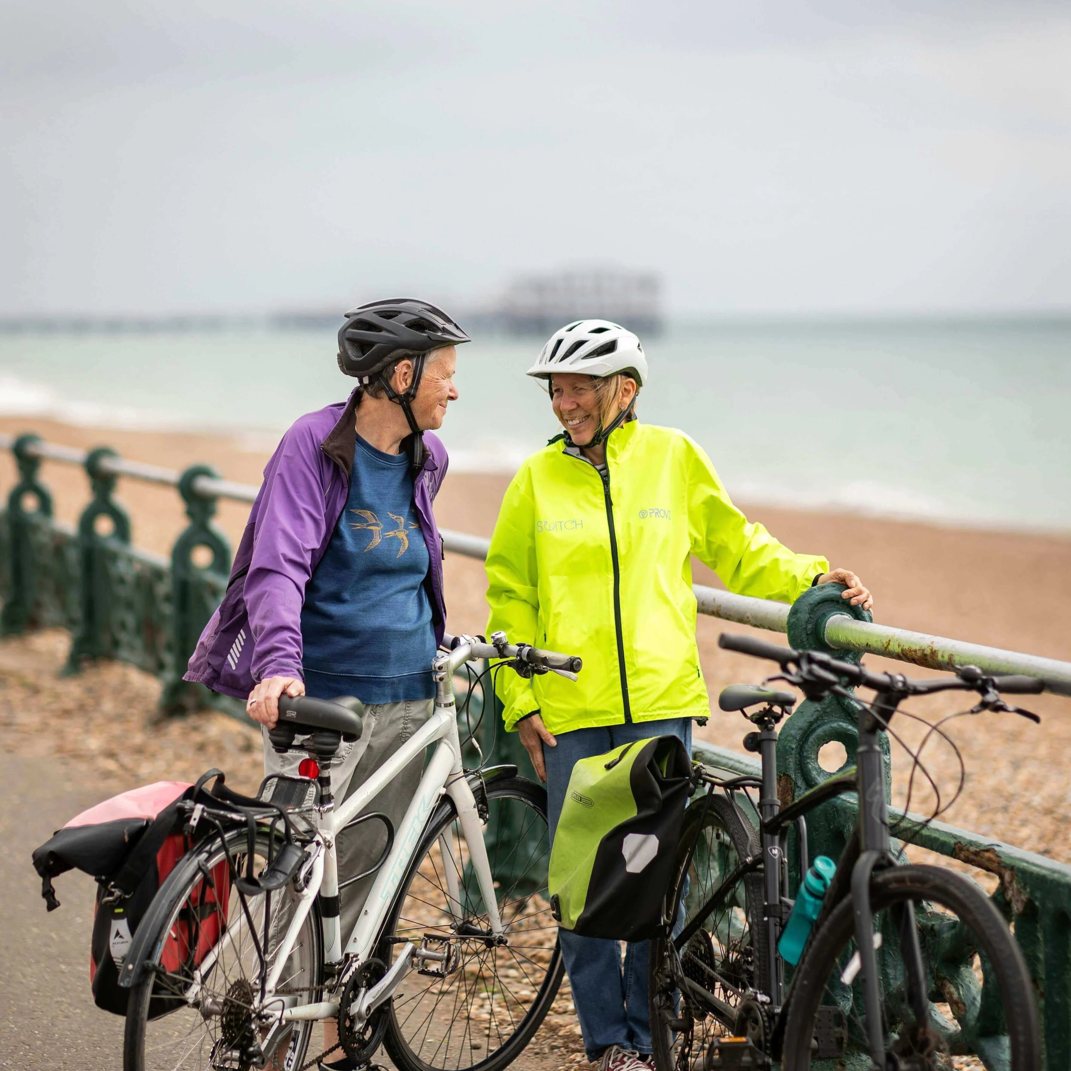 Avoiding the Health Cliff: The Science of Strength, Energy & Longevity, older adults biking at the beach