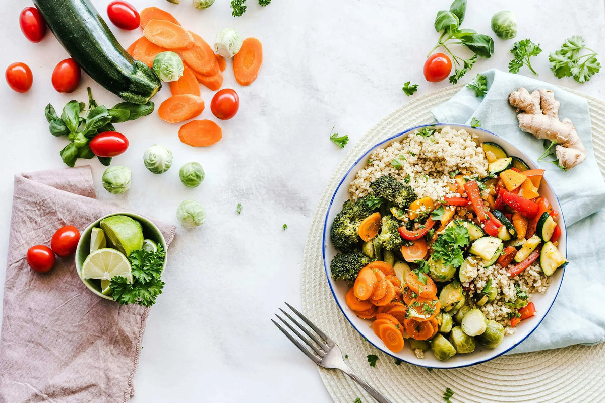 Why Your Liver Is Important: How to Support and Protect It with colorful vegetables and quinoa.