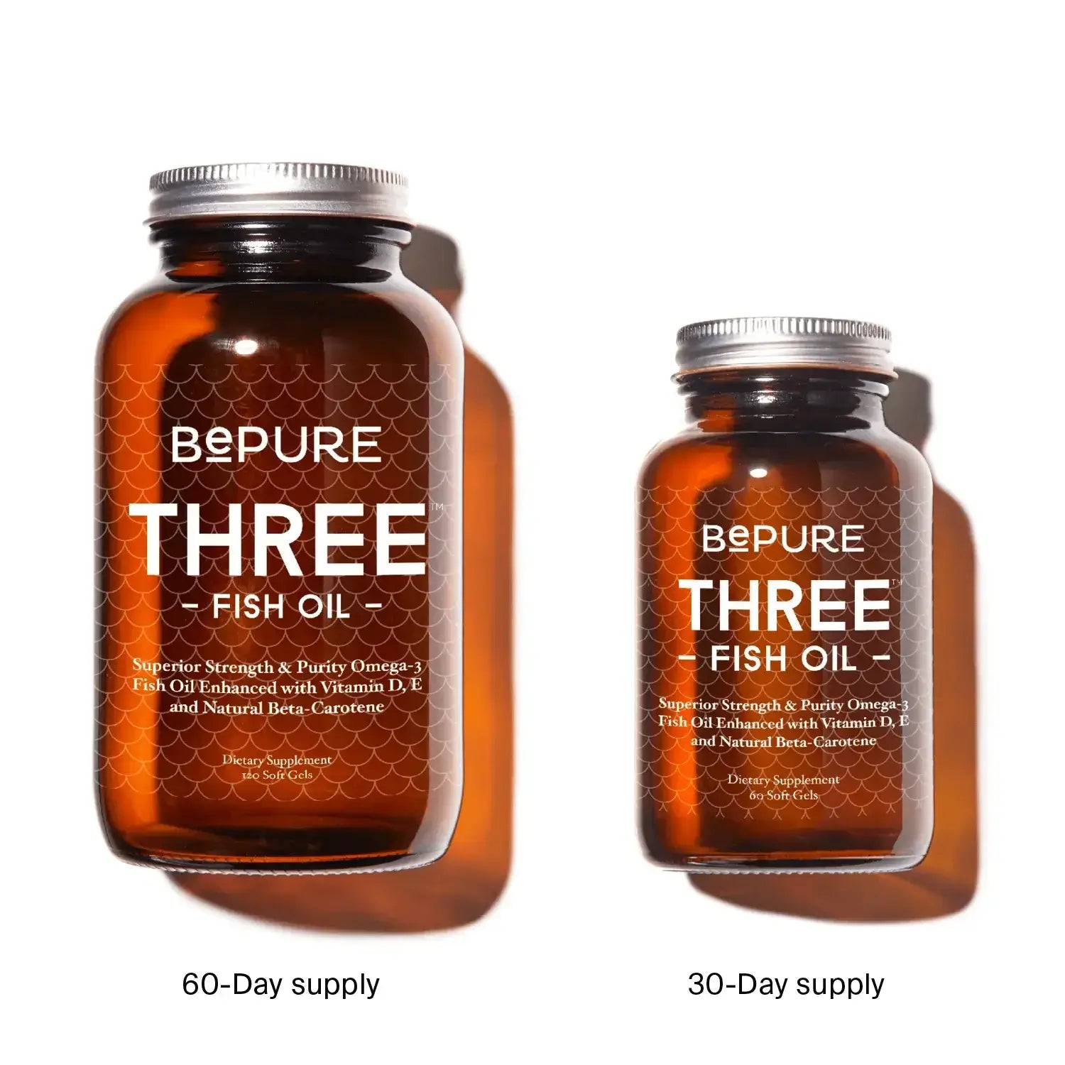 BePure Three Fish Oil 120 caps packaging – Windback NZ.