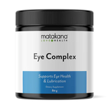 Matakana Superfoods Eye Complex 80g dietary supplement for eye health and lubrication in a convenient powder format.