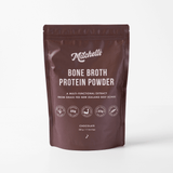 Mitchells Nutrition Bone Broth Protein Powder Chocolate 500g packaging – Windback NZ.