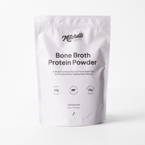 Mitchells Bone Broth Protein Powder Unflavoured 500g packaging – Windback NZ.