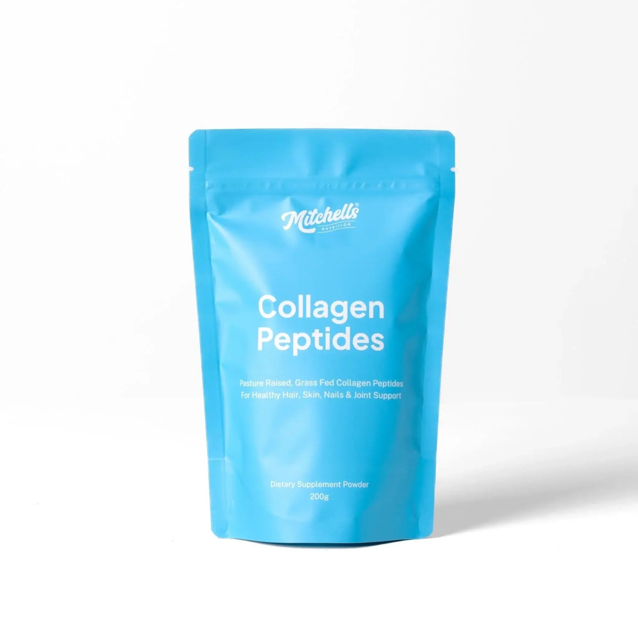 Mitchells Nutrition Bovine Collagen Peptides 200g packaging – Windback NZ.