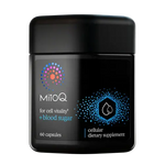 MitoQ +blood sugar – CoQ10 Capsules for Blood Sugar 60 caps packaging – Windback NZ.