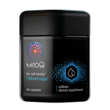 MitoQ +blood sugar – CoQ10 Capsules for Blood Sugar 60 caps packaging – Windback NZ.