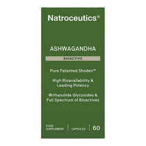 Natroceutics Ashwagandha BioActive 60 caps packaging – Windback NZ.