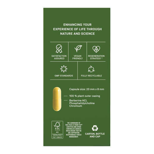 Natroceutics Berberine Complex 60 caps packaging – Windback NZ.