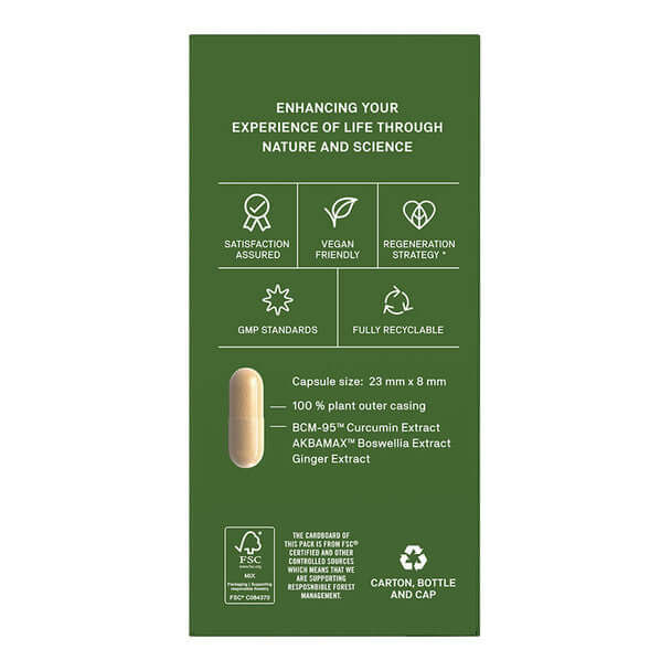Natroceutics Curcumin Fortified 60 caps packaging – Windback NZ.