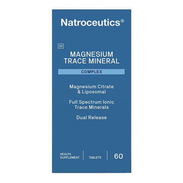 Natroceutics Magnesium Trace Minerals Complex 60 tabs packaging – Windback NZ.