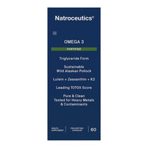 Natroceutics Omega 3 Fortified 60 caps packaging – Windback NZ.