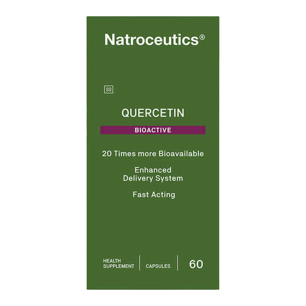 Natroceutics Quercetin BioActive 60 caps packaging – Windback NZ.