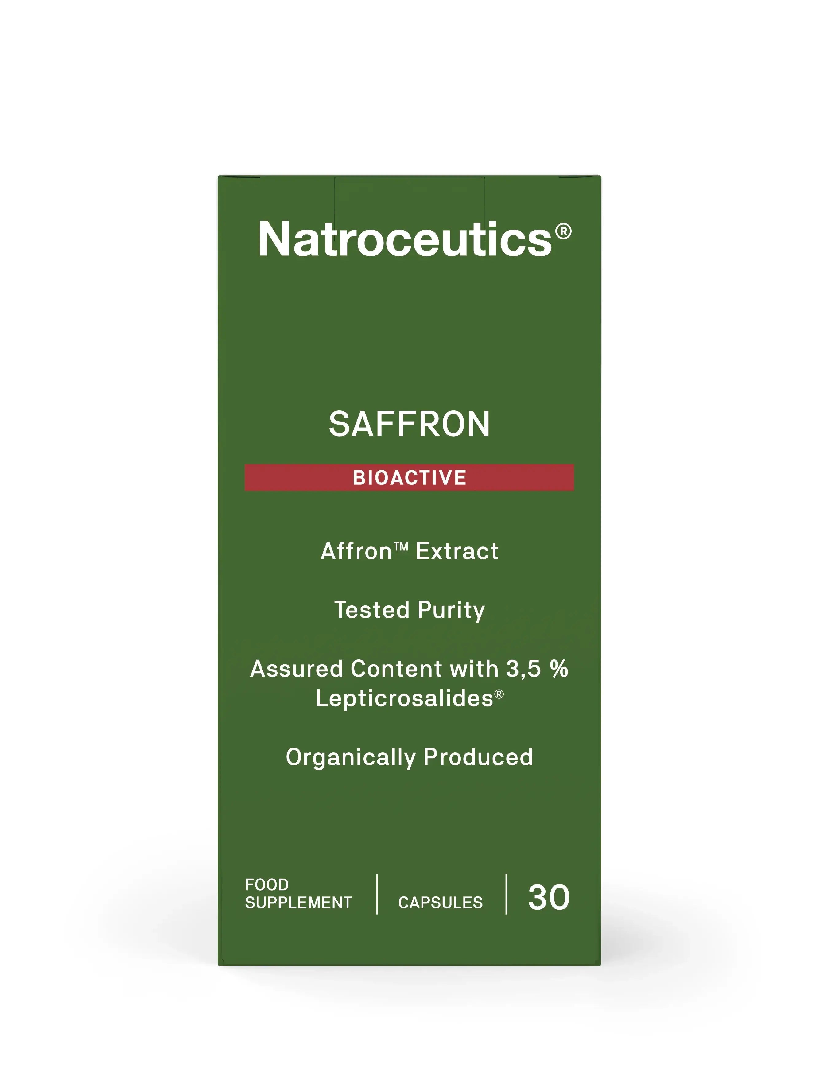 Natroceutics Saffron BioActive 30 caps packaging – Windback NZ.