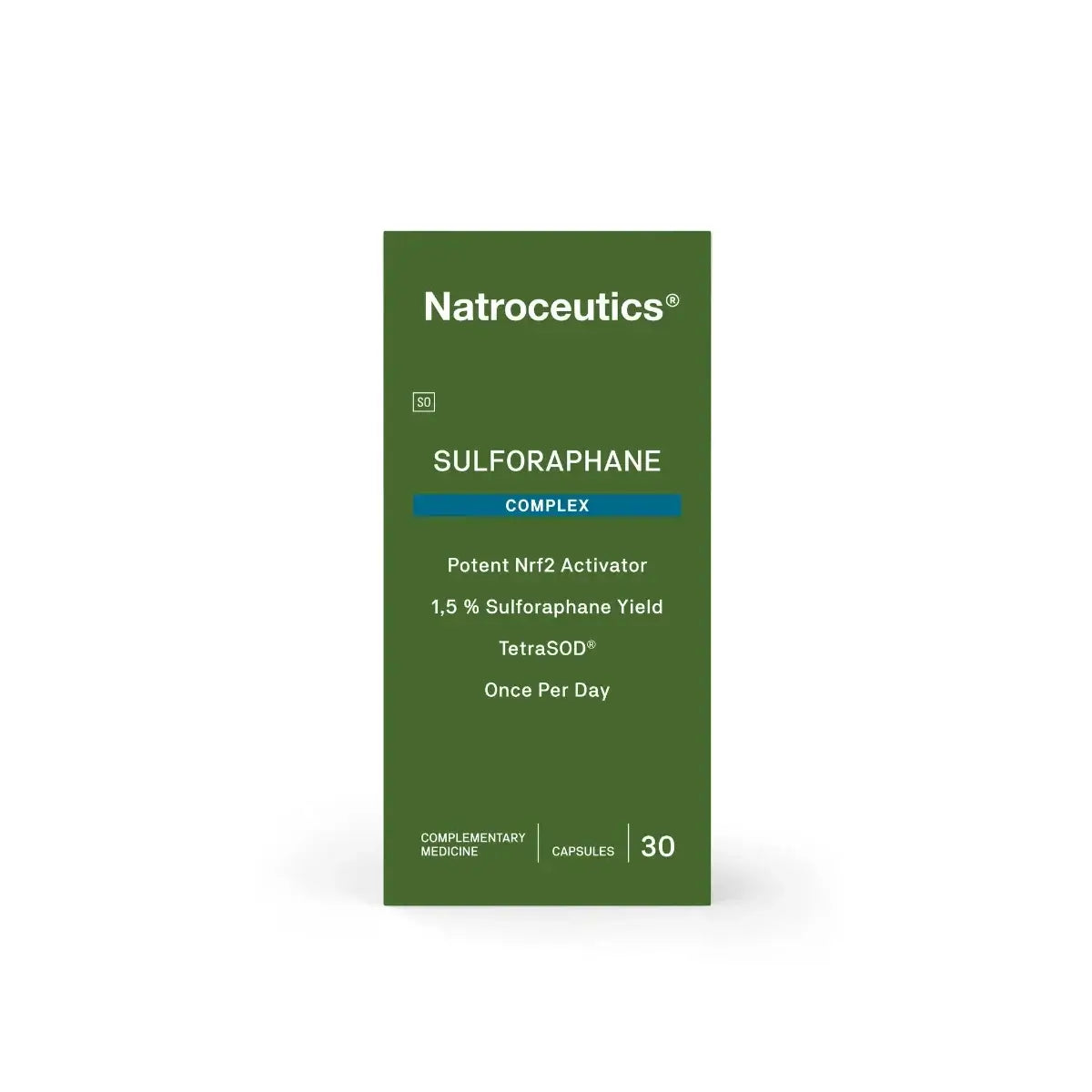 Natroceutics Sulforaphane Complex 30 caps packaging – Windback NZ.