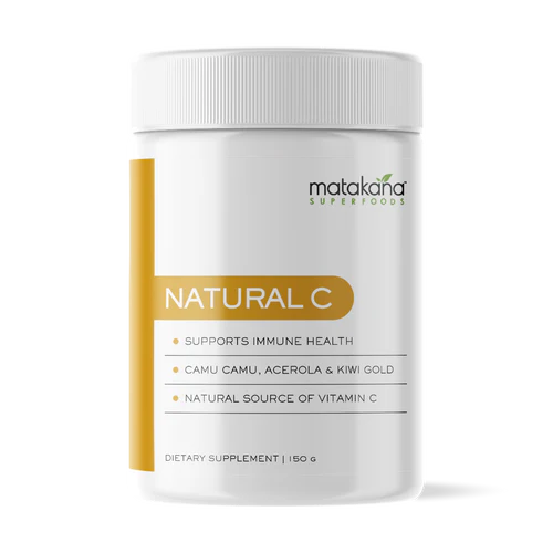 Matakana Superfoods Natural C Powder 150g dietary supplement for immune health