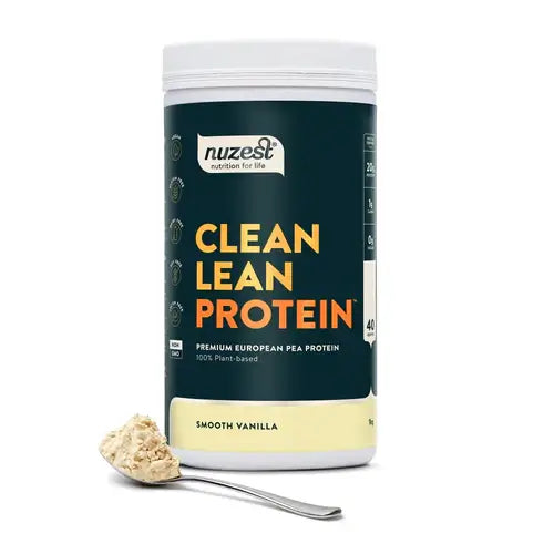 Nuzest Clean Lean Protein 1kg Smooth Vanilla packaging - Windback NZ