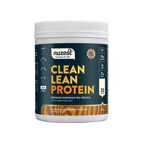 Nuzest Clean Lean Protein 500g Chocolate Peanut Butter Special edition packaging - Windback NZ