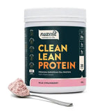 Nuzest Clean Lean Protein 500g Wild Strawberry packaging - Windback NZ