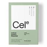 SRW Laboratories Celᵉ Cellular Energy 60 Caps packaging design featuring cellular system essential nutrients.