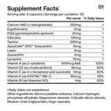 SRW Laboratories Celᵉ Cellular Energy 60 Caps Supplement Facts label with nutrients and daily values.