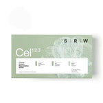 SRW Laboratories Cel¹²³ Cellular Rejuvenation Series 3 x 60 Caps packaging showcasing its formulation and benefits.
