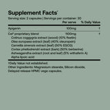 Supplement facts for SRW Laboratories Cel³ Cellular Renewal 60 Caps showing ingredients and daily values.