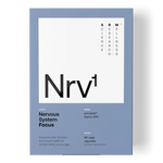 SRW Laboratories Nrv¹ Focus Brain Health 60 Caps packaging supports brain function and mental clarity with Alpha-GPC.