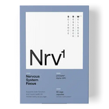 SRW Laboratories Nrv¹ Focus Brain Health 60 Caps packaging supports brain function and mental clarity with Alpha-GPC.
