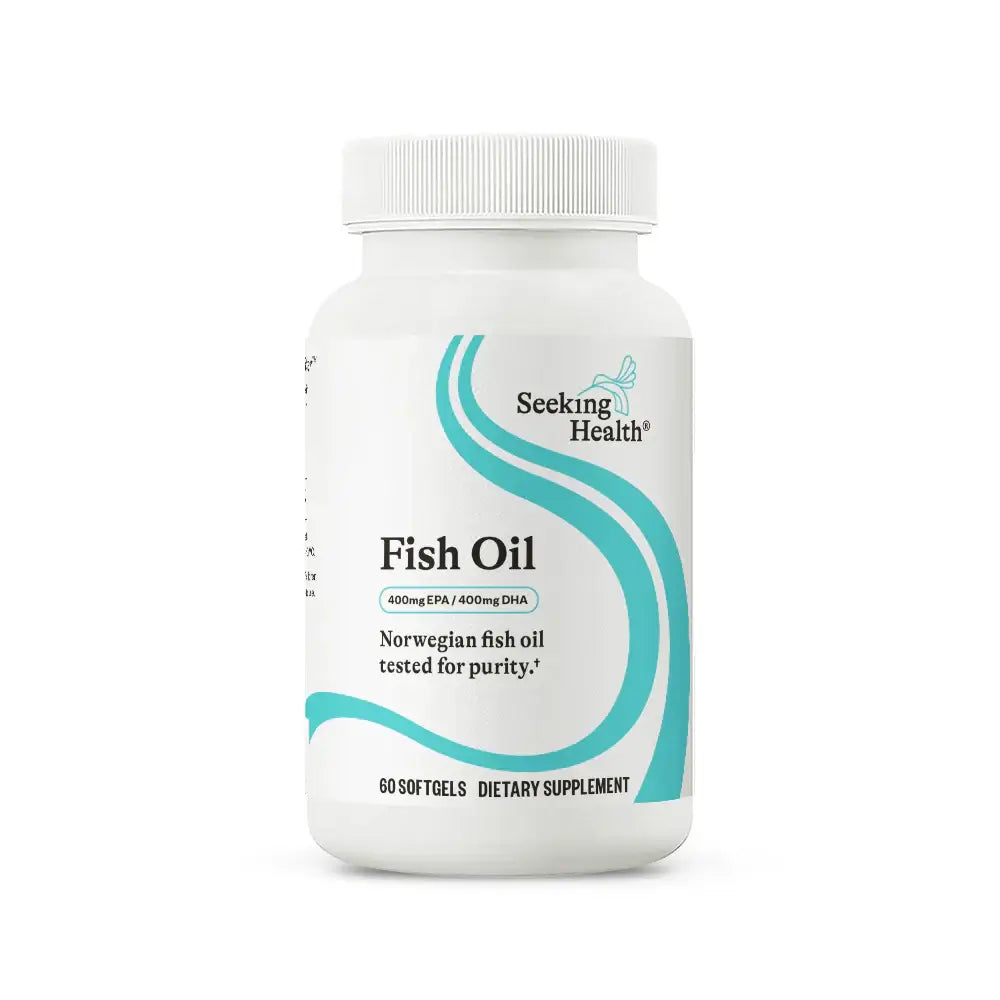 Seeking Health Fish Oil 60 Soft Gels – Omega-3 support for heart, brain, and joint health - Windback NZ
