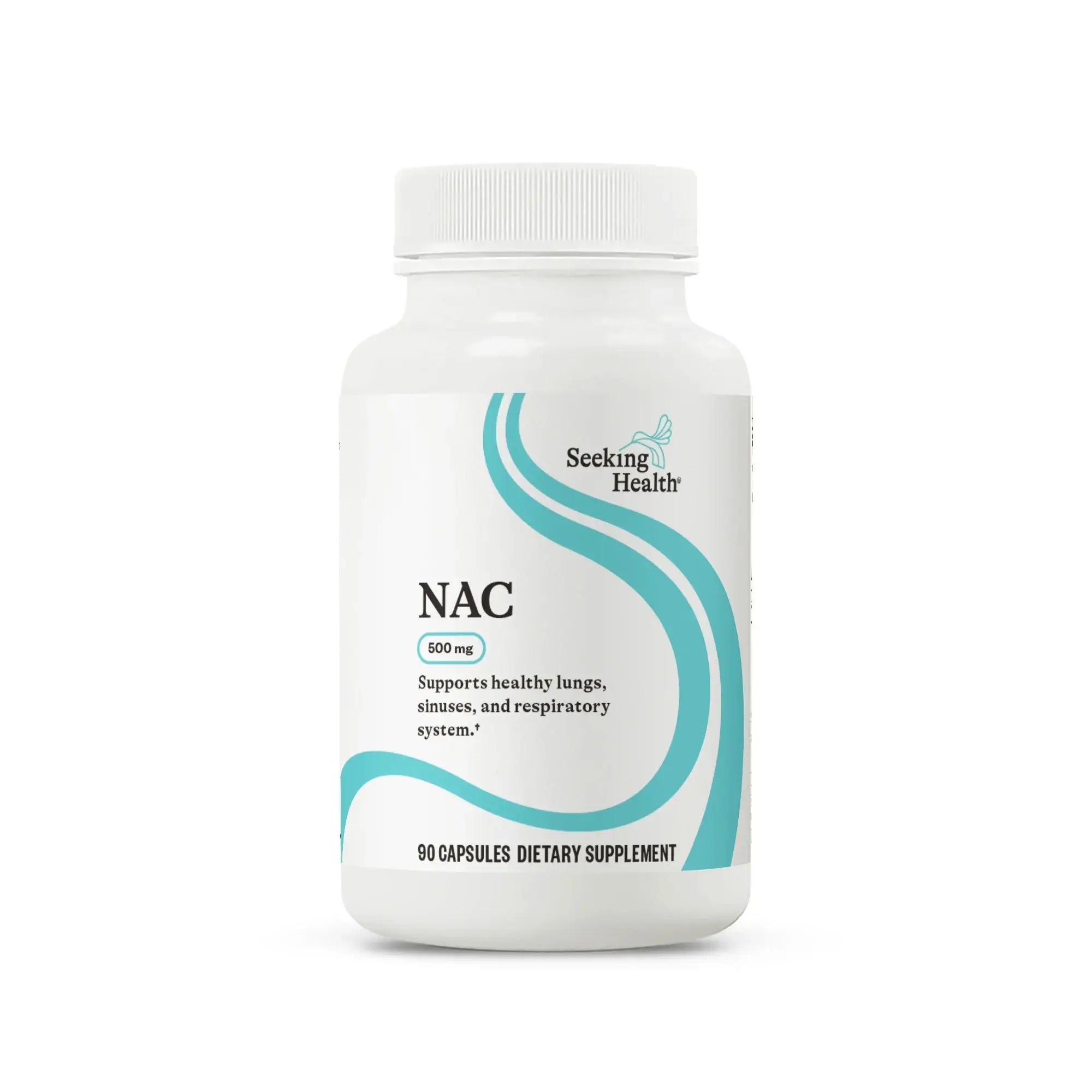 Seeking Health NAC Supplement N-Acetyl-L-Cysteine 90 Caps - Supports healthy lungs and detox pathways.