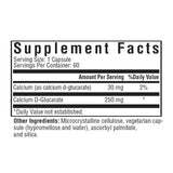 Seeking Health Calcium D-Glucarate 60 caps packaging – Windback NZ.