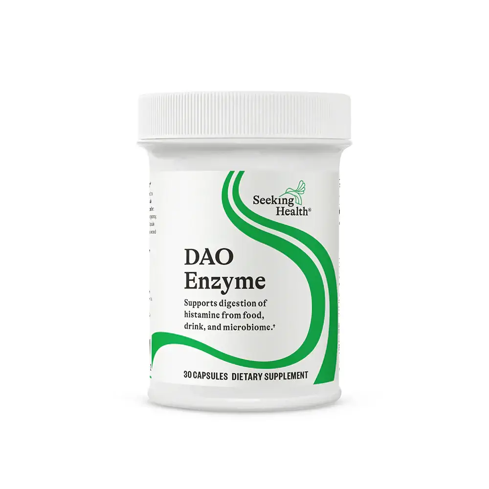 Seeking Health DAO Enzyme 90 caps dietary supplement for histamine digestion - Windback NZ