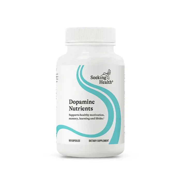 Seeking Health Dopamine Nutrients 60 caps packaging – Windback NZ.