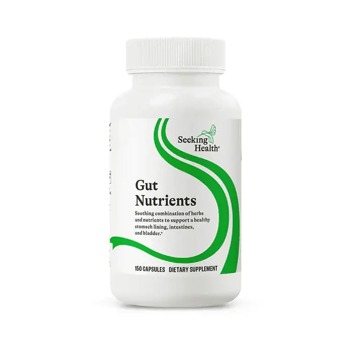Seeking Health Gut Nutrients 150 caps packaging – Windback NZ