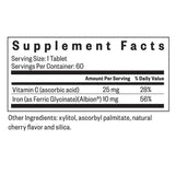 Seeking Health Iron Chewable 60 caps packaging – Windback NZ.