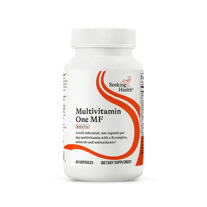 Seeking Health Multivitamin One Methyl Free 45 caps packaging – Windback NZ.