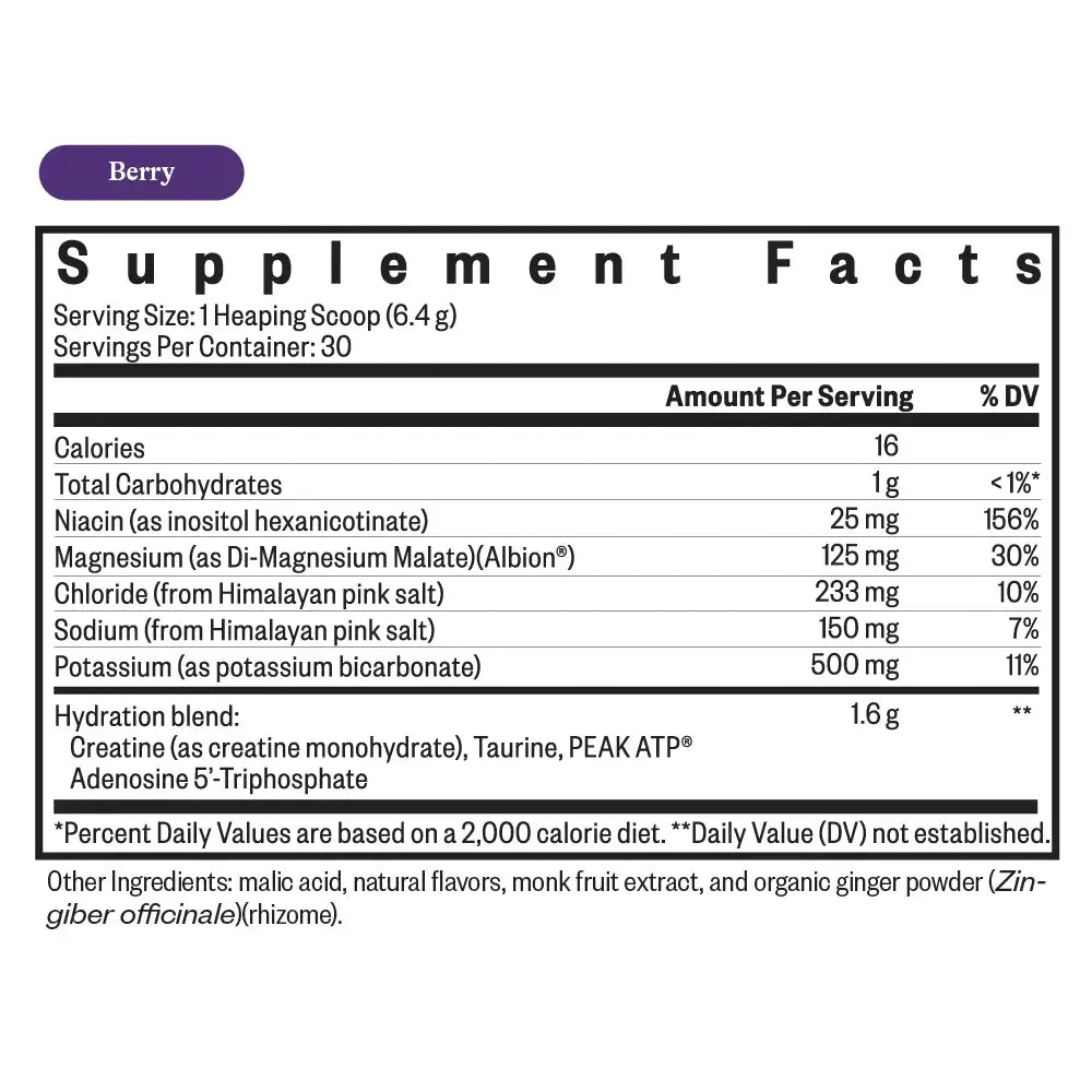 Seeking Health Optimal Electrolyte (Berry) 192g packaging – Windback NZ.
