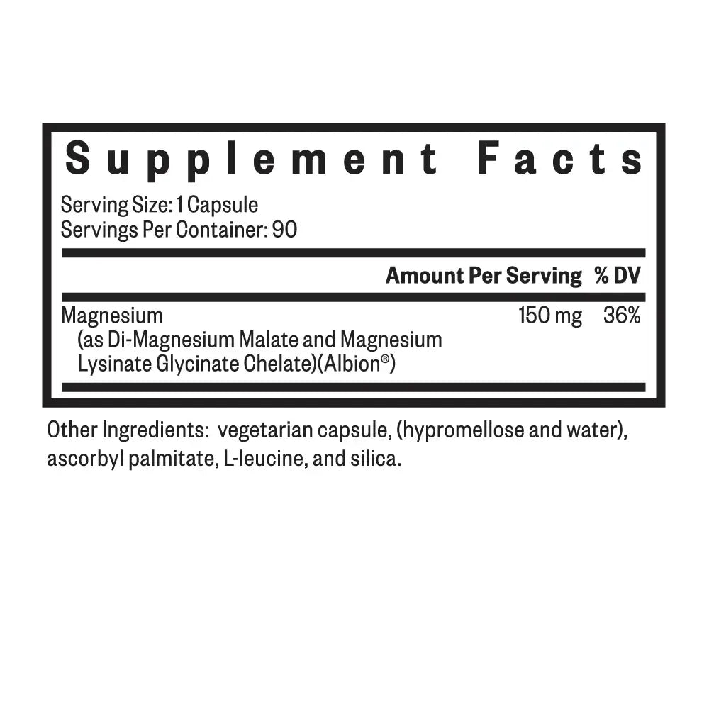 Seeking Health Optimal Magnesium 90 caps packaging – Windback NZ.