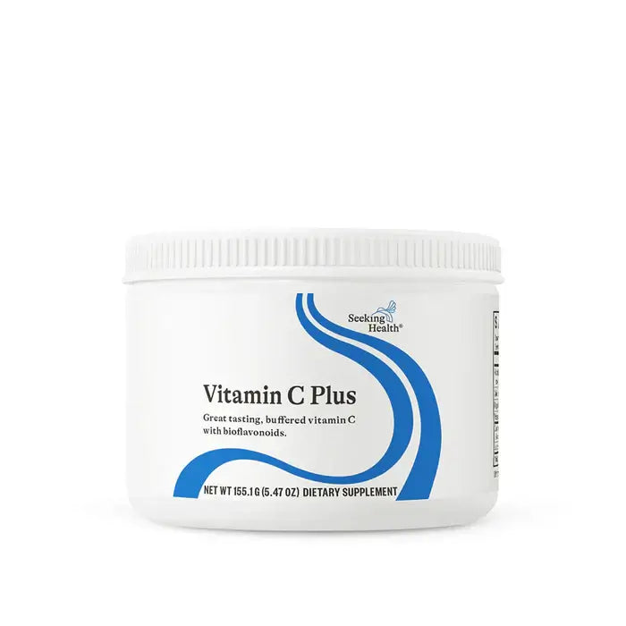 Seeking Health Vitamin C Plus 155 g packaging – Windback NZ.