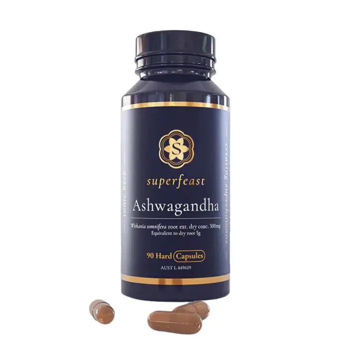 SuperFeast Ashwagandha 90 caps - Windback NZ.