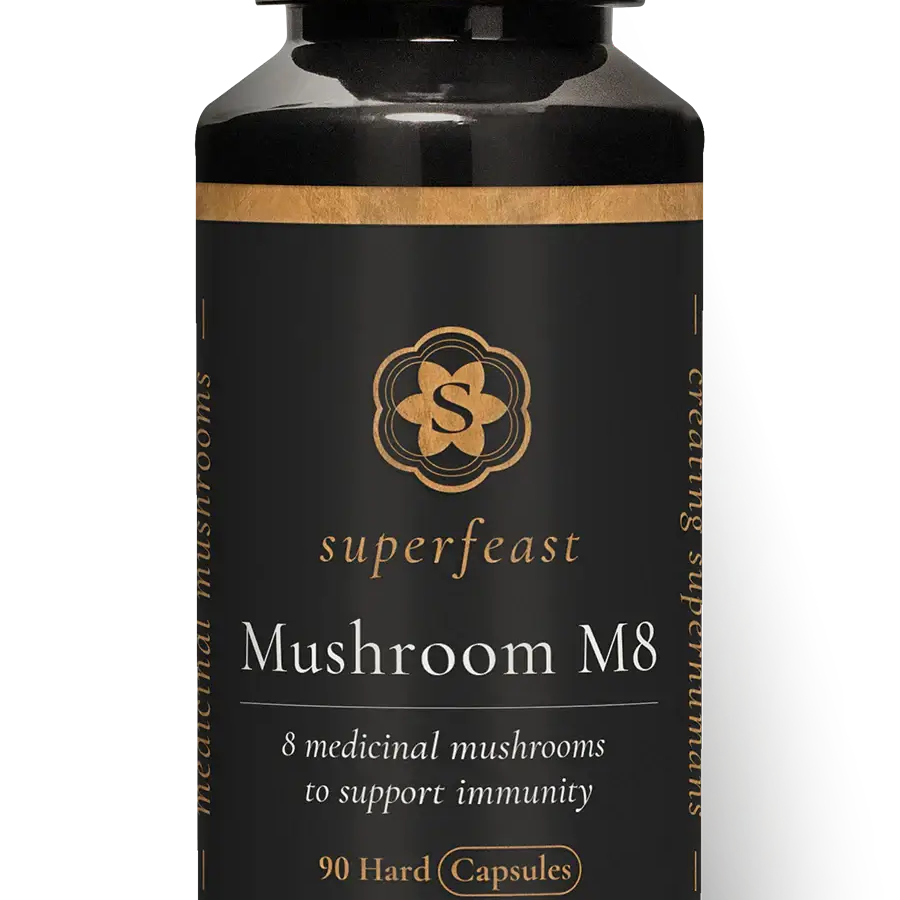 SuperFeast Mushroom M8 90 caps packaging - Windback NZ