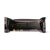 Matakana Superfoods Organic Superfood Dark Chocolate Bar 20 Bars packaging featuring superfood ingredients.