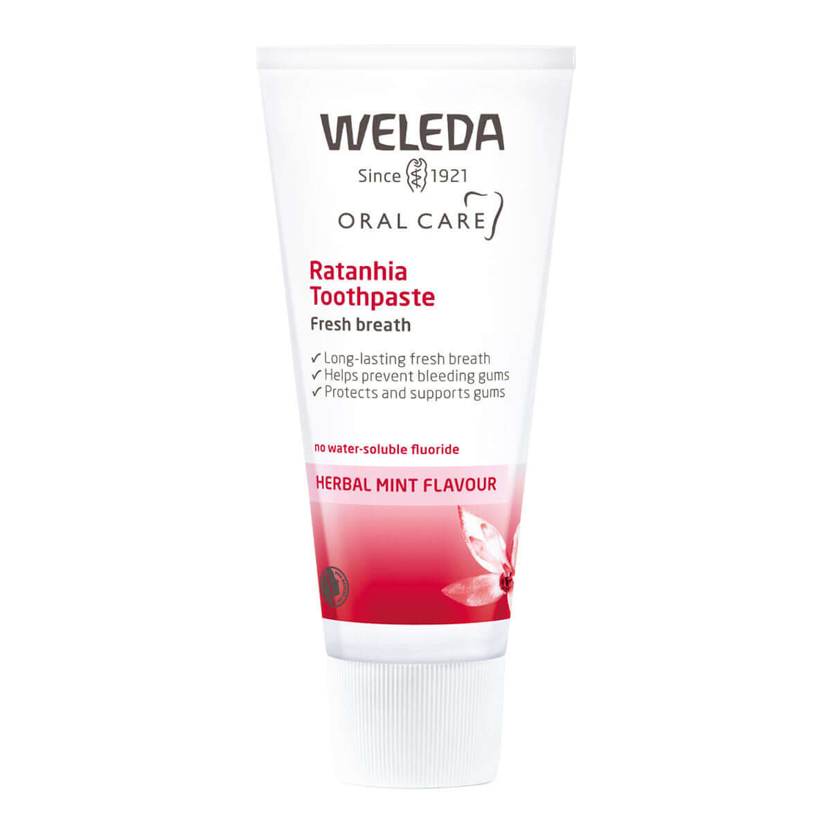 Weleda Ratanhia Toothpaste packaging – Windback NZ.