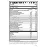 Allergy Research Group Optimox Gynovite 180 Tabs Supplement Facts, nutritional information for women's multivitamin.