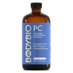 BodyBio PC Liquid 473 ml bottle, liposomal phospholipid complex for optimal brain function and cell health.