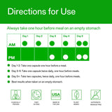 Directions for Use of Calocurb GLP-1 Activator 90 Caps, daily dosage schedule.