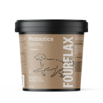 Foureflex probiotics container for dogs on a white background