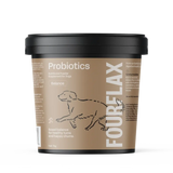 Foureflex probiotics container for dogs on a white background