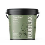 FourFlax Flax Seed Flake product packaging on a white background