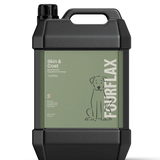 FourFlax Skin & Coat supplement container on a white background